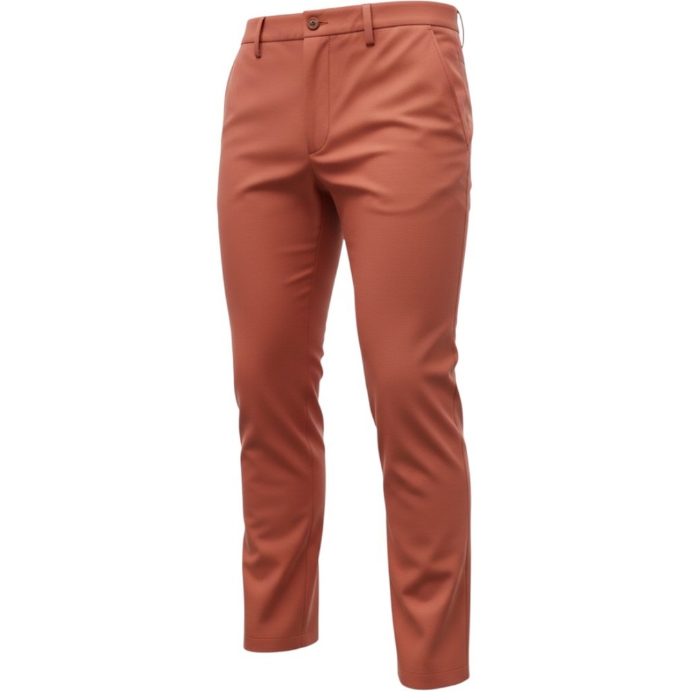 IZOD Golf Pants Mens 38x29 Slim Fit Red Orange Flat Front Performance Trousers